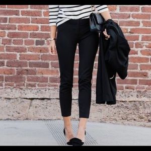 Banana Republic Sloan Fit Cropped Black Skinny Pants Office Career Work